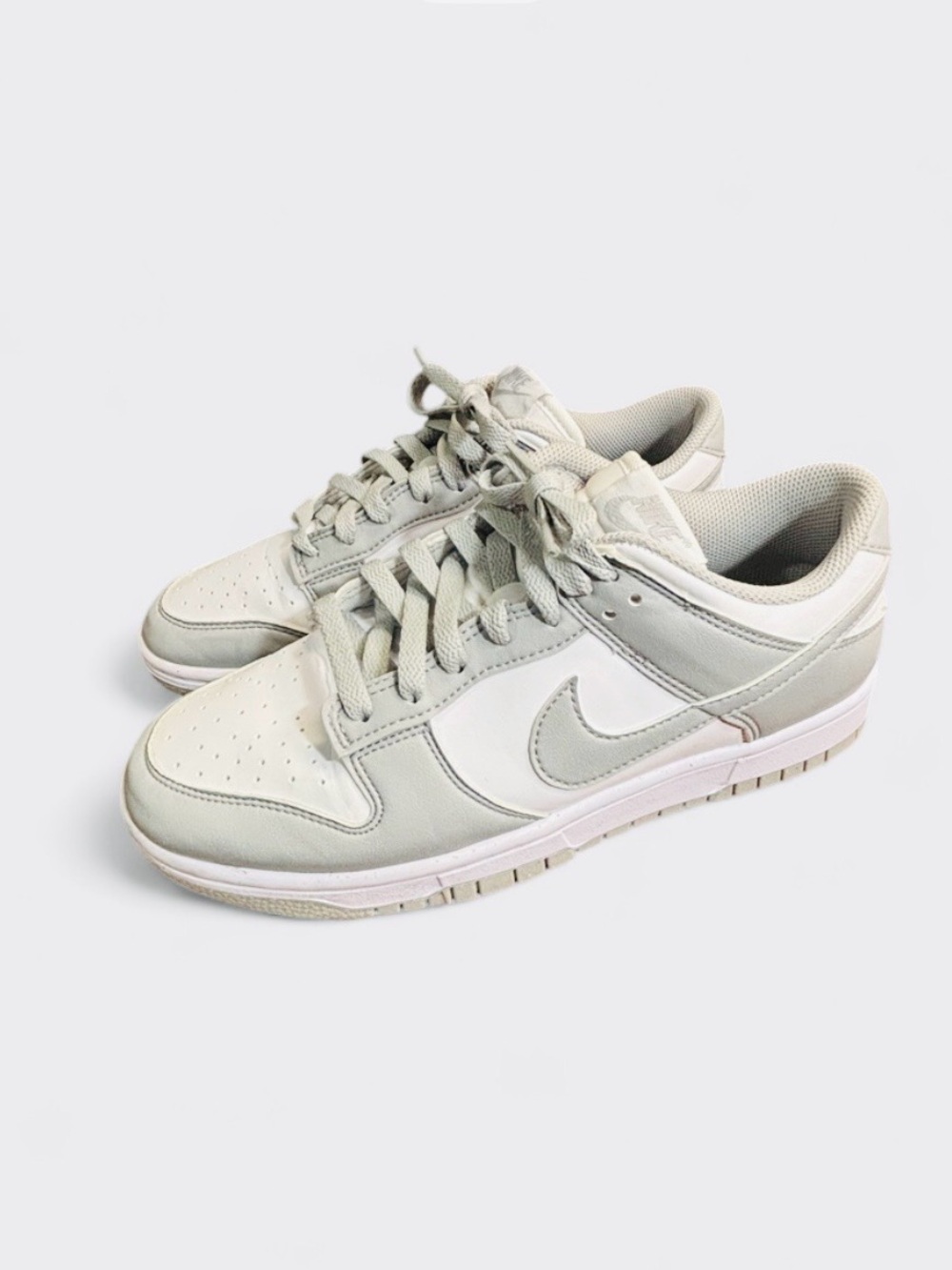 Nike Women’s Low-Top Sneakers in White and Light Gray